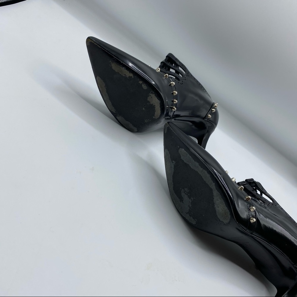 Saint Laurent Black Studded Heels - Picture 5 of 10